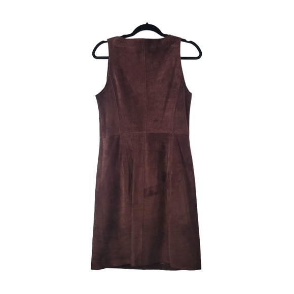 Isaac Mizrahi Brown Suede Mini Dress - Picture 3 of 5